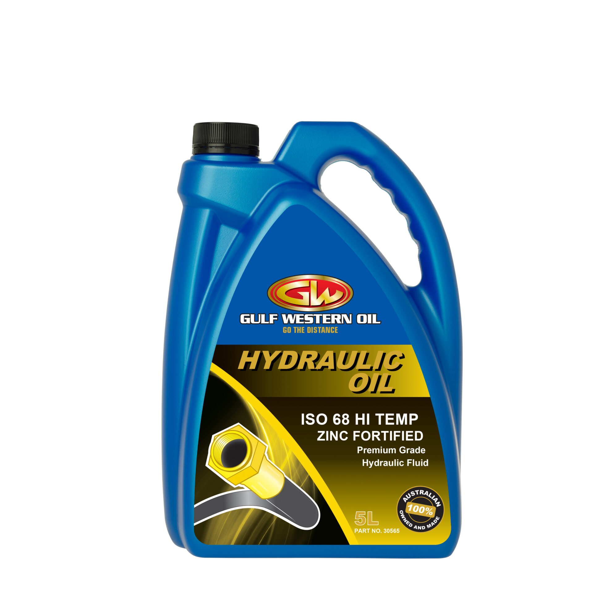 GULF WESTERN 5L SUPERDRAULIC HVI 68 HYDRAULIC OIL